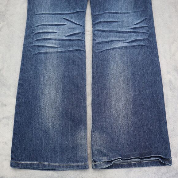 Grane Pants Womens 5 Blue Selma Low Rise Curvy Boot Zip Dark Wash Denim Jeans - Picture 16 of 16